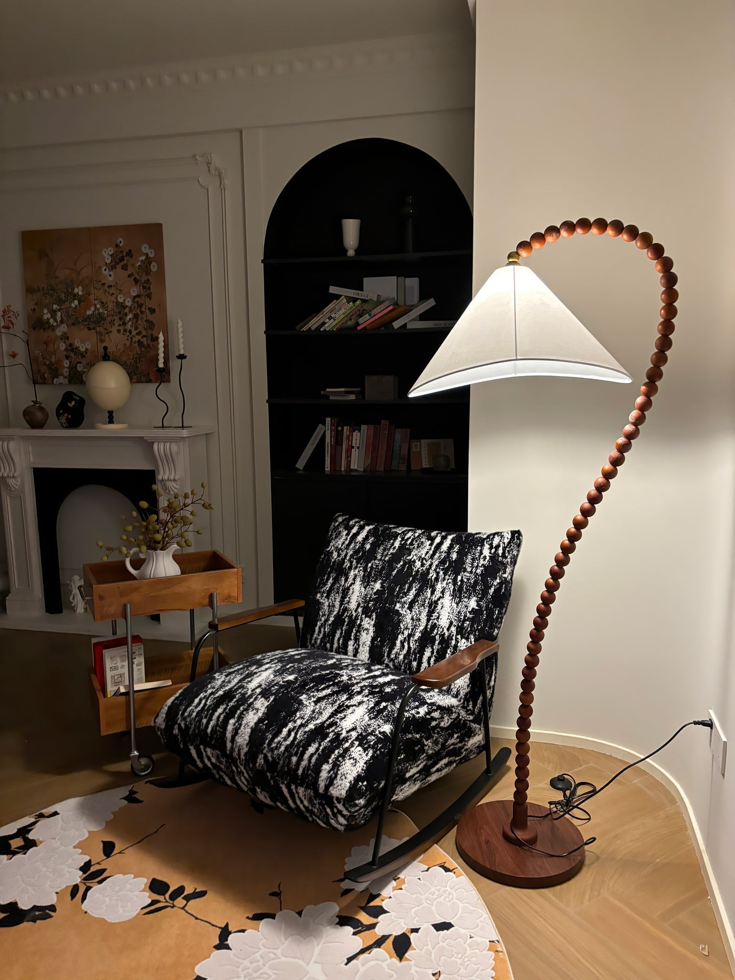 Wooden Bead Floor Lamp Floor lamp