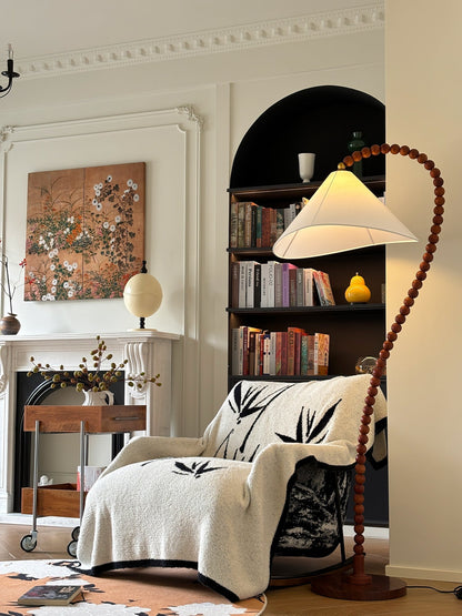 Wooden Bead Floor Lamp Floor lamp