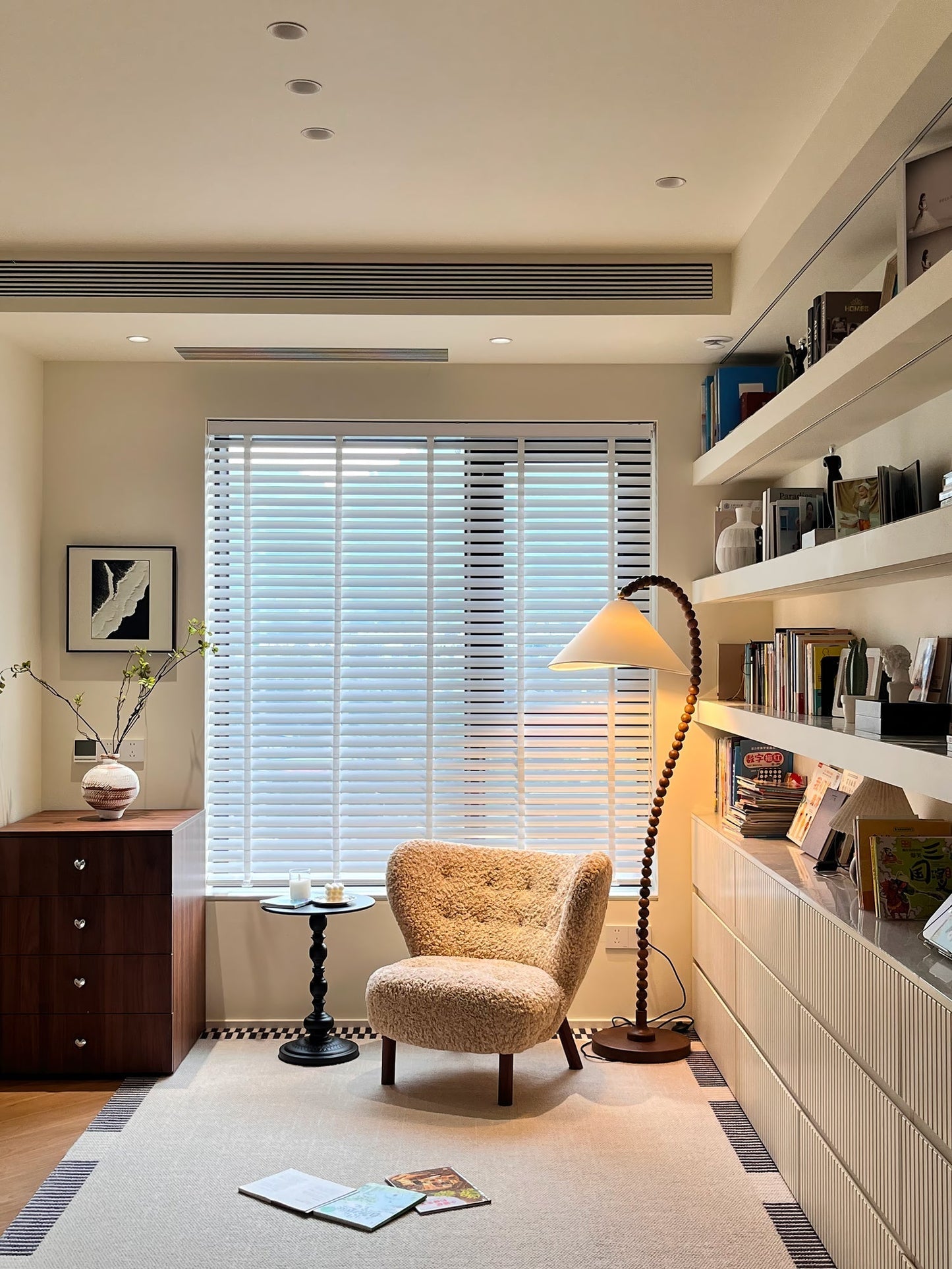 Wooden Bead Floor Lamp Floor lamp