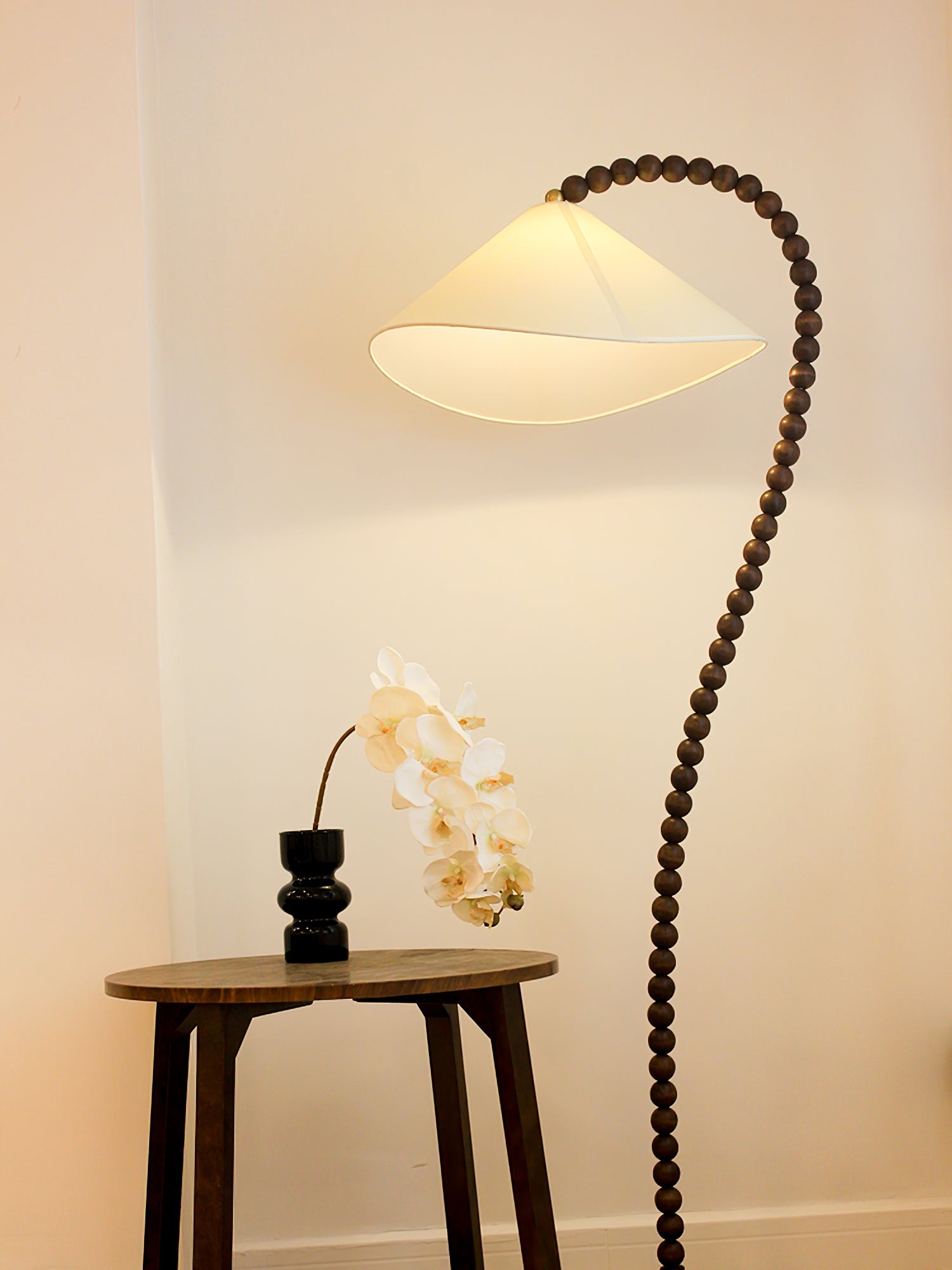 Wooden Bead Floor Lamp Floor lamp