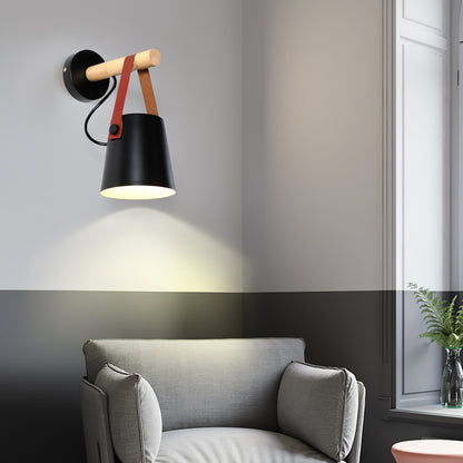 Wooden Conical Wall Light Wall lamp