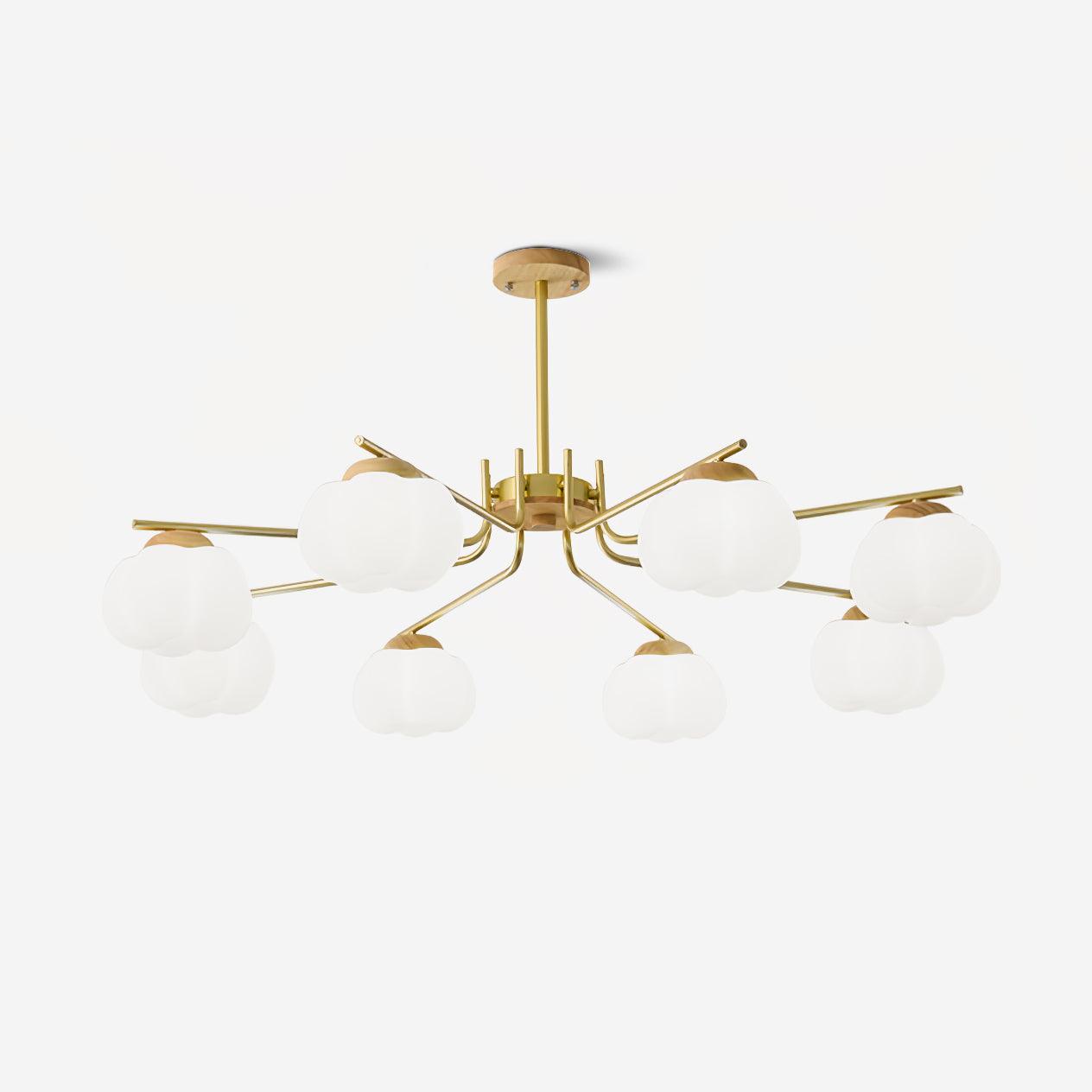 Plastic Cotton Balls Chandelier Chandelier