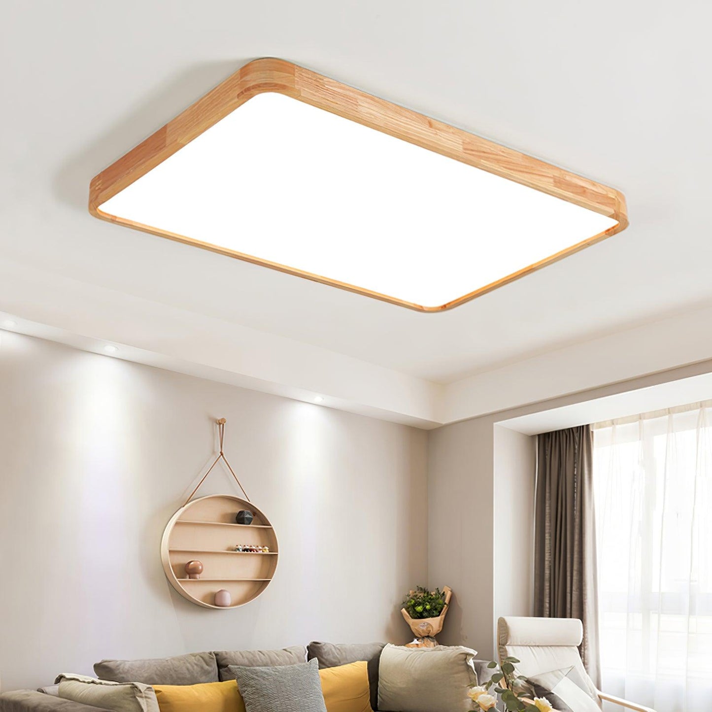 Wooden Geometric Ceiling Light Ceiling lamp