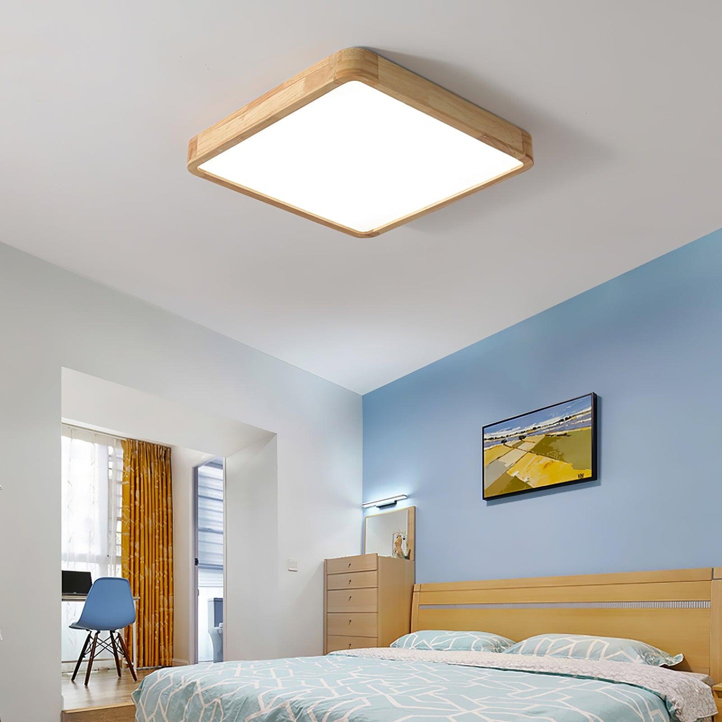 Wooden Geometric Ceiling Light Ceiling lamp