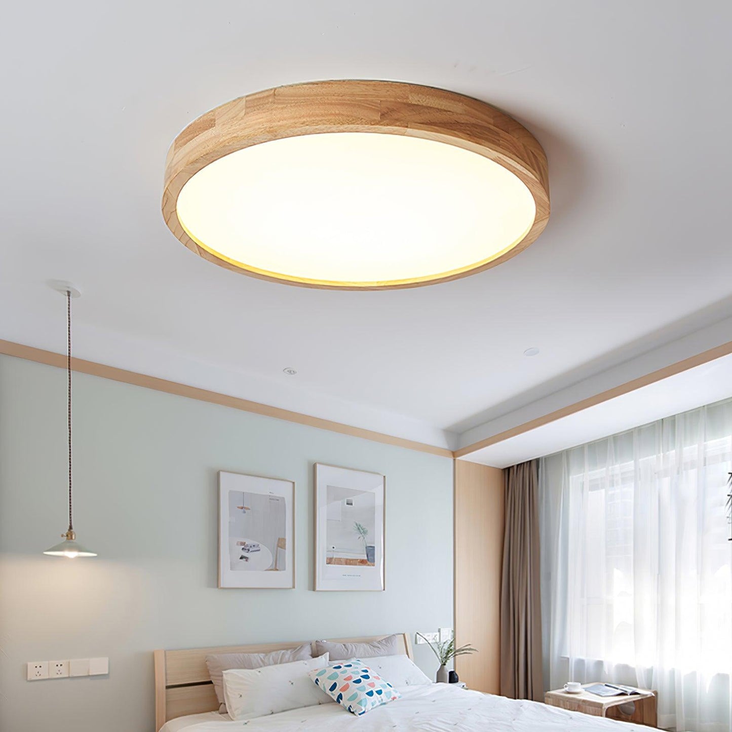Wooden Geometric Ceiling Light Ceiling lamp