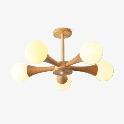 Wooden Nera Chandelier Chandelier