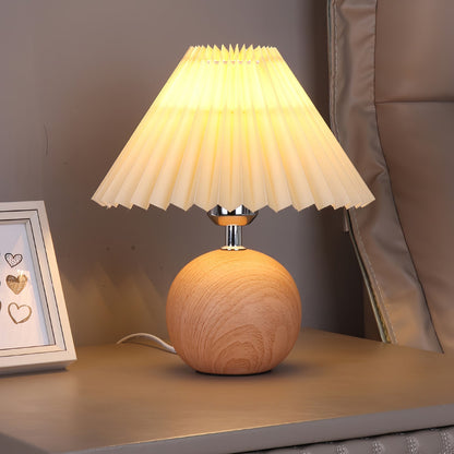 Wooden Pleated Table Lamp Table lamp