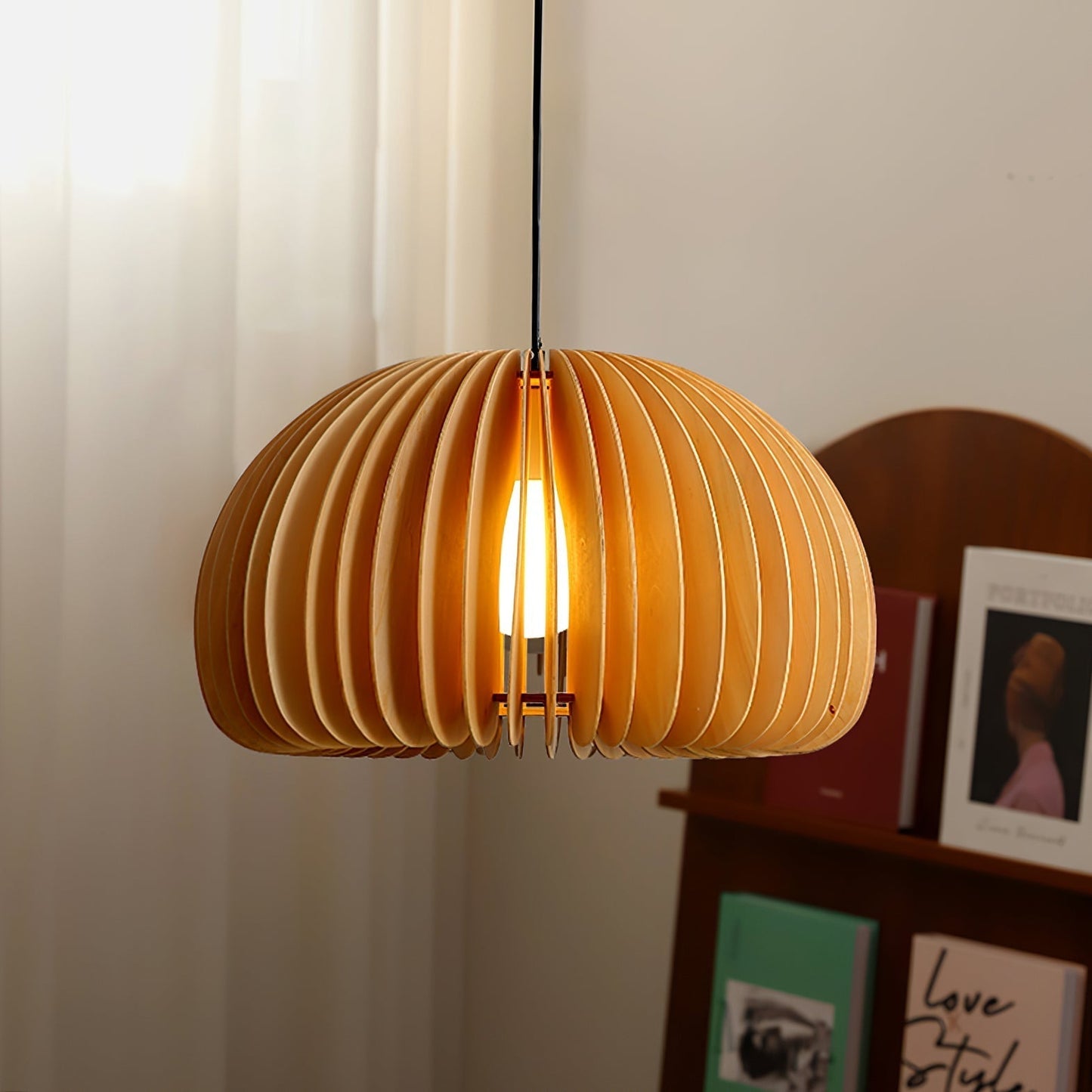 Wooden Pumpkin Pendant Lamp Pendant light