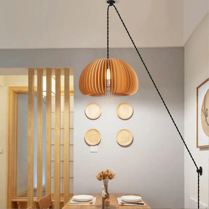 Wooden Pumpkin Swag Lights Pendant light