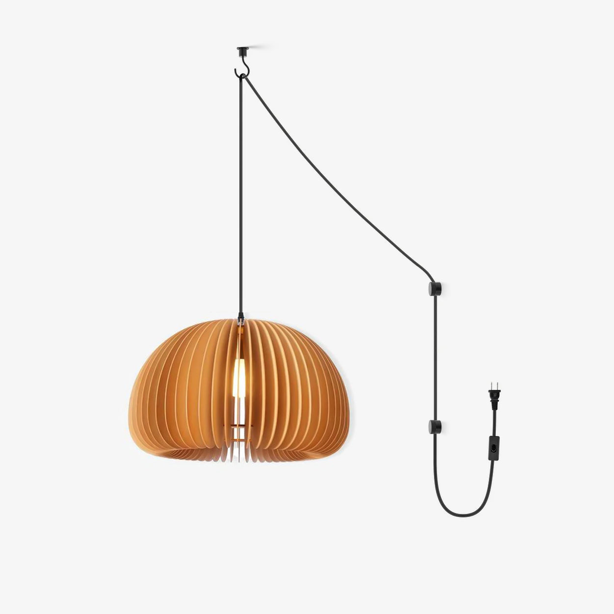 Wooden Pumpkin Swag Lights Pendant light