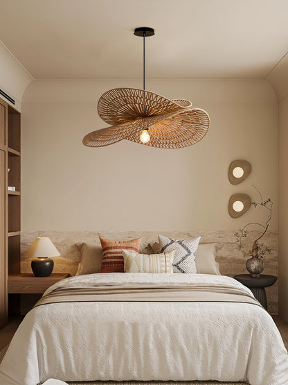 Woven Breeze Pendant Light Dia 19.7″ x H 7.9″ / Natural hemp color 1001 pendant Lamp