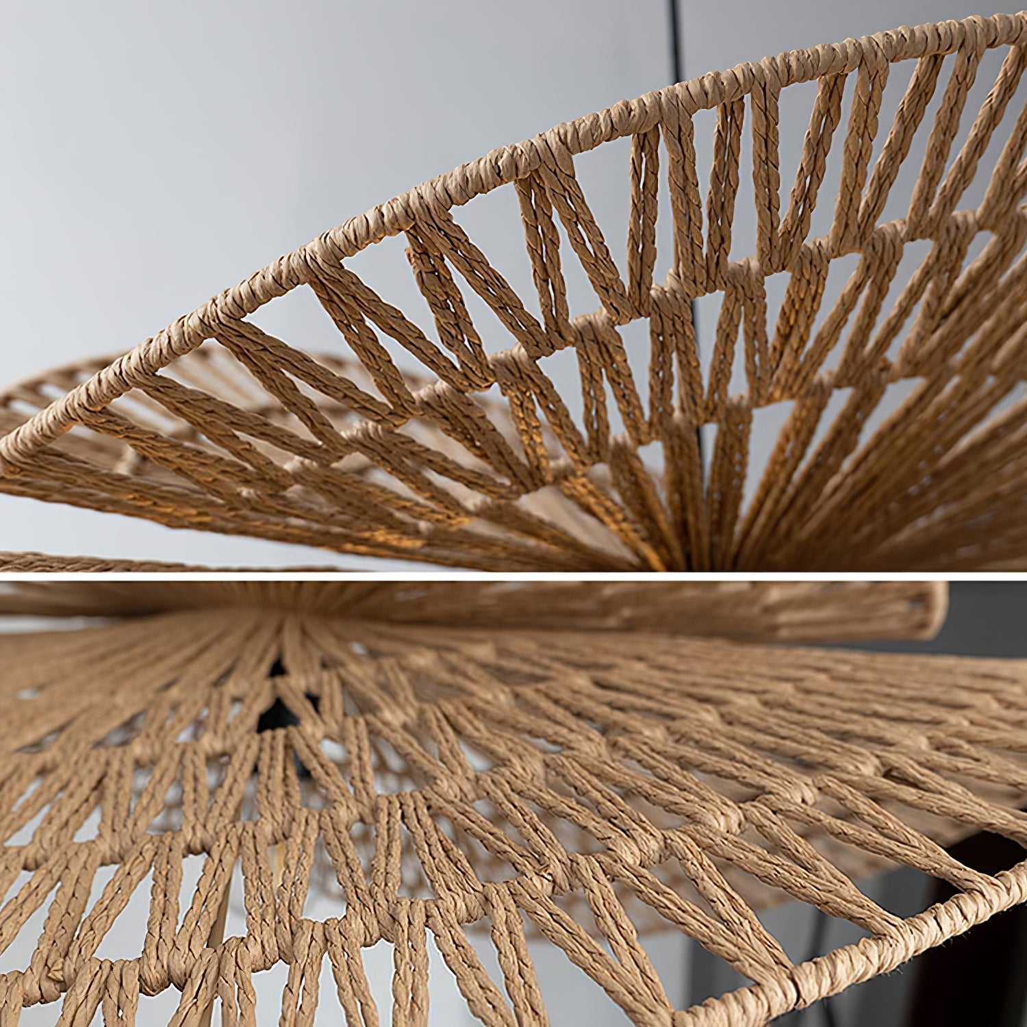 Woven Breeze Pendant Light Dia 19.7″ x H 7.9″ / Natural hemp color 1001 pendant Lamp