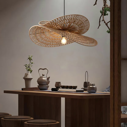 Woven Breeze Pendant Light Dia 19.7″ x H 7.9″ / Natural hemp color 1001 pendant Lamp