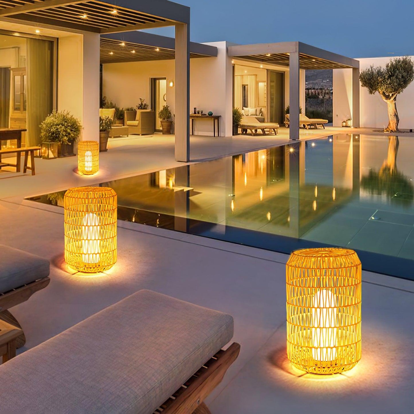 Woven Rattan Outdoor Lamp Outdoor Lighting