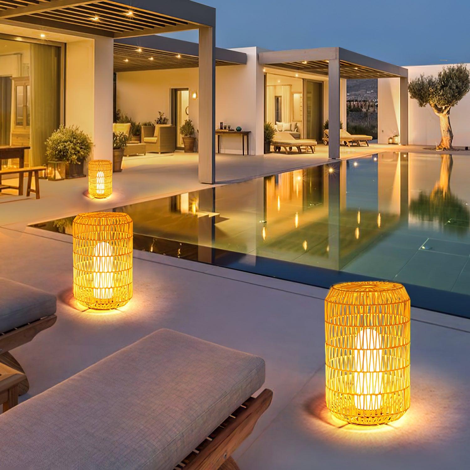 Woven Rattan Outdoor Lamp Outdoor Lighting