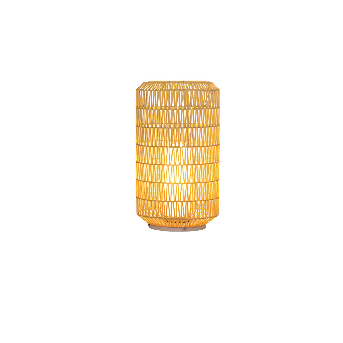 Woven Rattan Outdoor Lamp ? 12.2″ x H 20.5″ / Dia 31cm x H 52cm / Warm Light / Model A: Wired Version Outdoor Lighting
