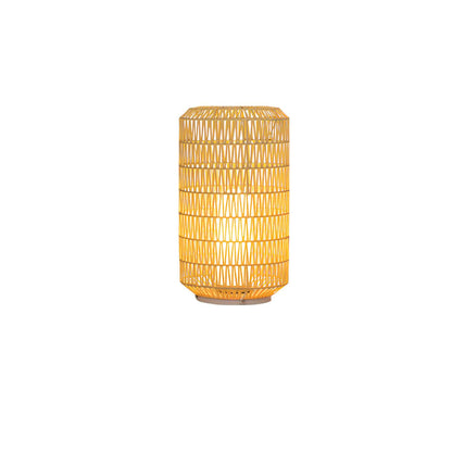 Woven Rattan Outdoor Lamp ? 12.2″ x H 20.5″ / Dia 31cm x H 52cm / Warm Light / Model A: Wired Version Outdoor Lighting
