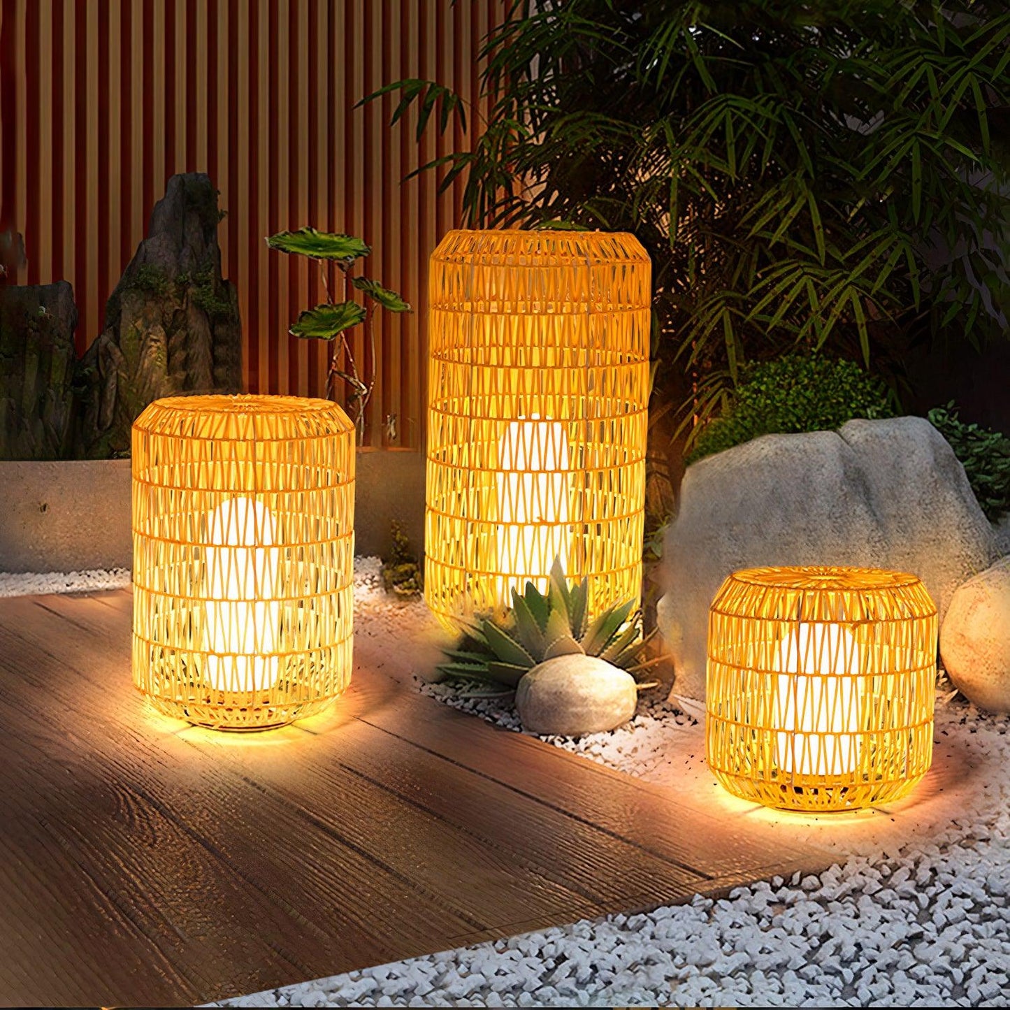 Woven Rattan Outdoor Lamp Outdoor Lighting