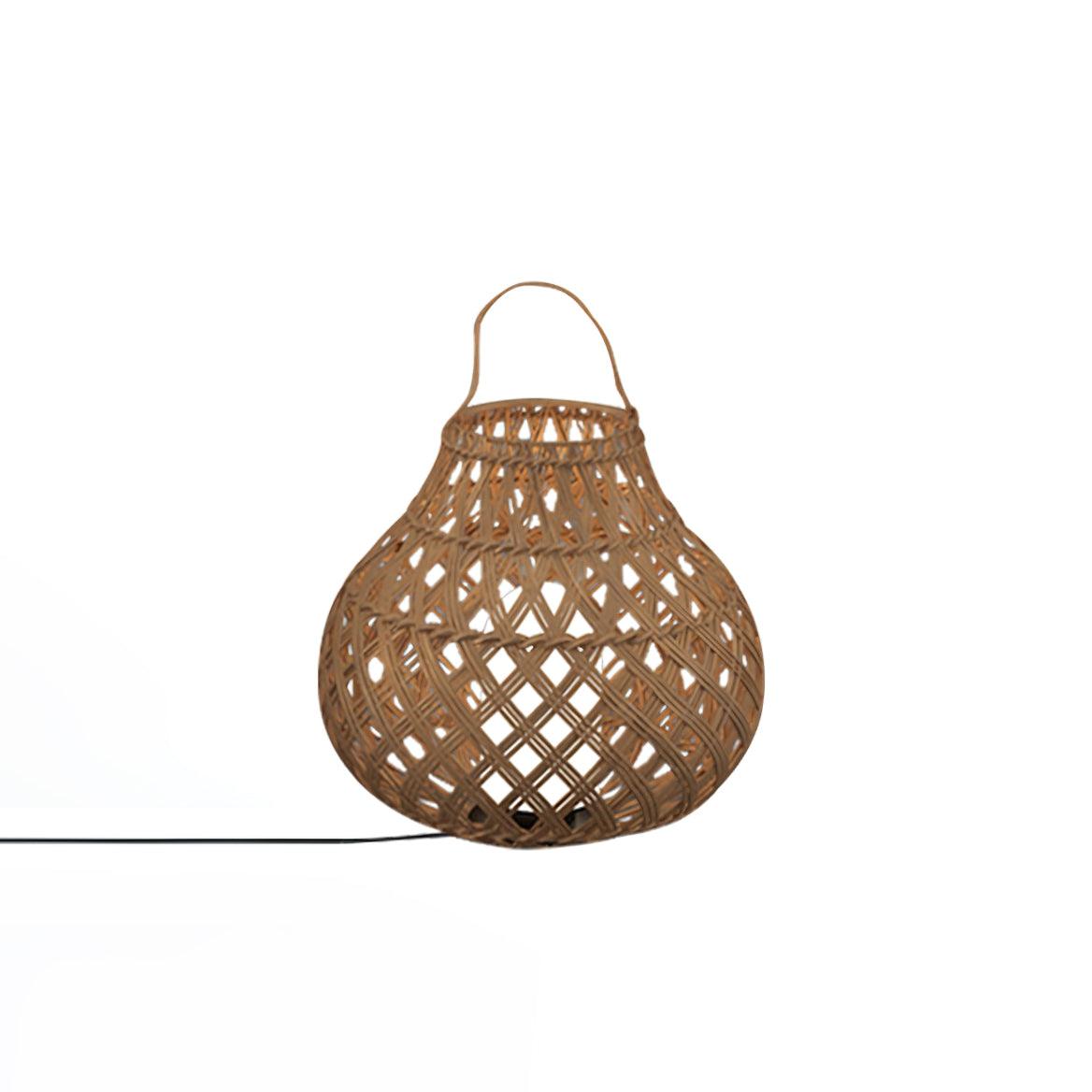 Woven Sphere Lantern Outdoor Lamp Dia 13.4″ x H 13.4″ / Dia 34cm x H 34cm / Model A: Wired Version / Warm Light Outdoor