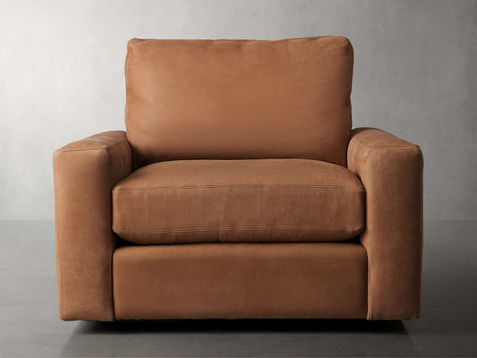 Remington Leather Swivel Chair