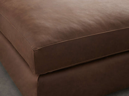 Vernon Leather Ottoman