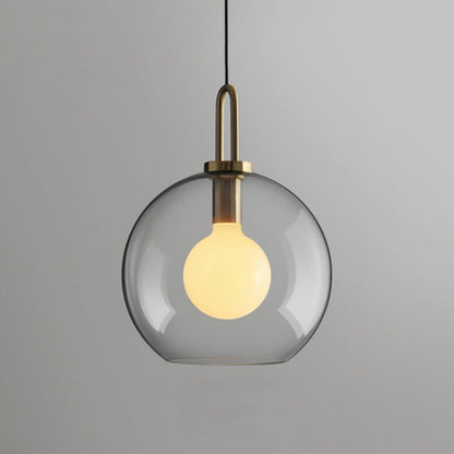 Glass Pendant Light ? 11.8″ x H15.4″ / Dia 30cm x H 39cm / Transparent glass Pendant light