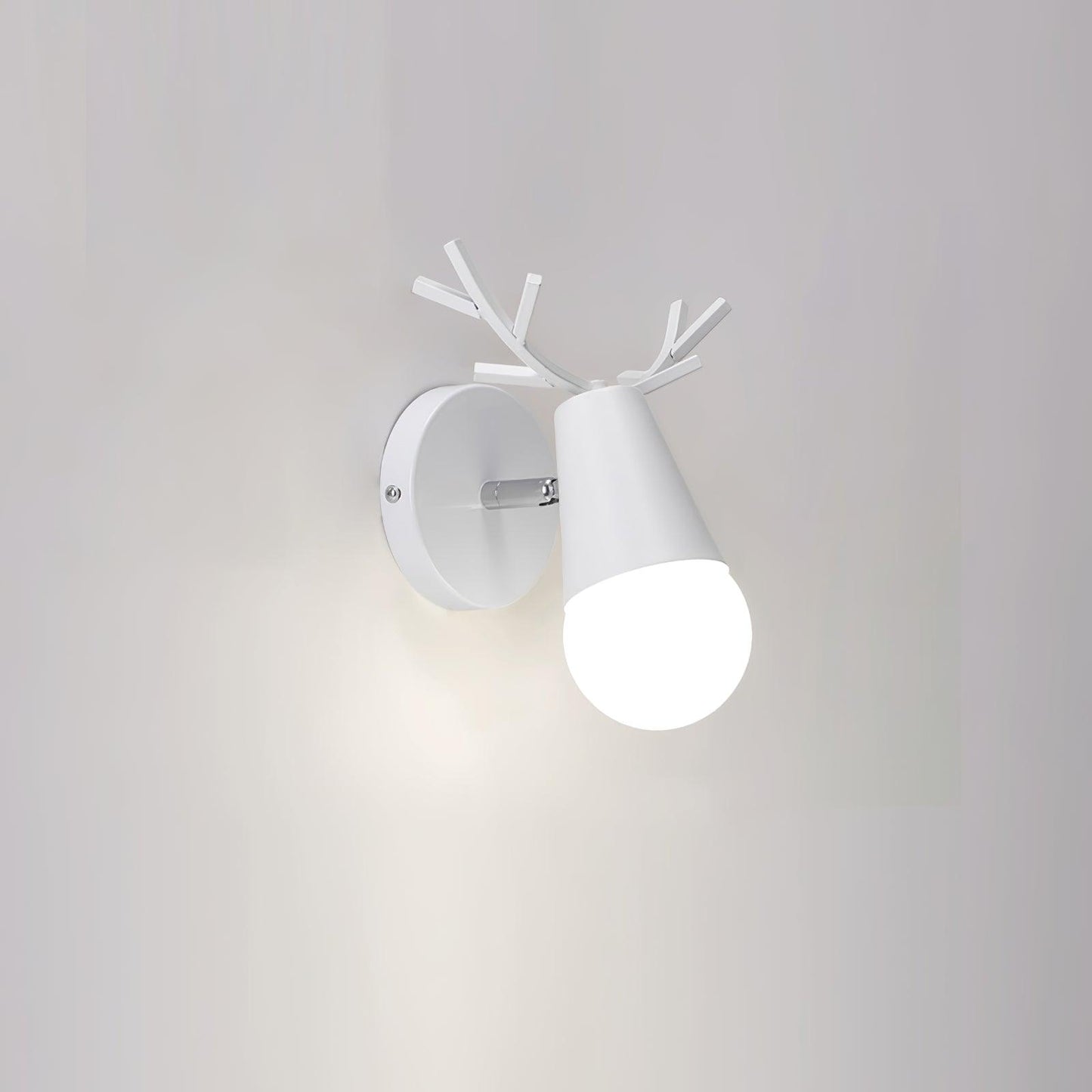 Yeknu Antler Wall Lamp Dia 6.2″ x H 8.6″ / Dia 16cm x H 22cm / White Wall lamp