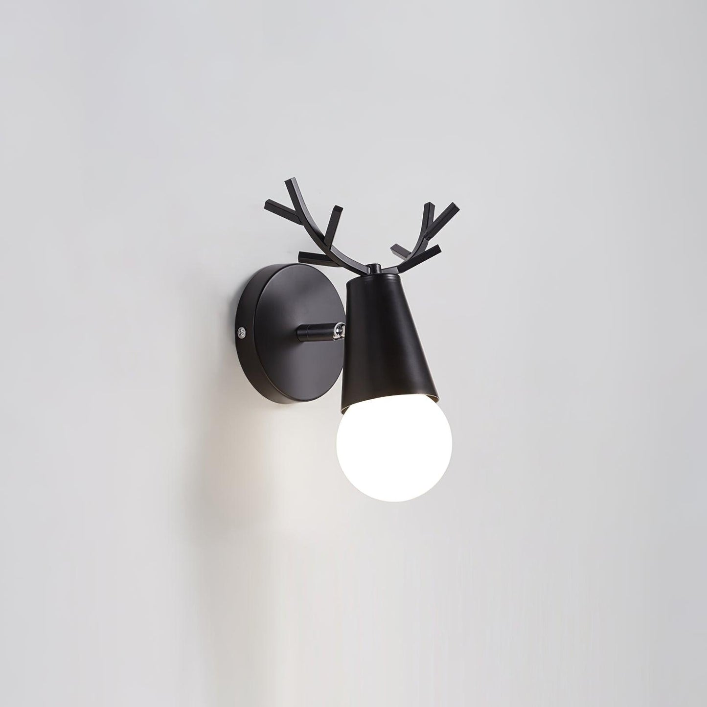 Yeknu Antler Wall Lamp Dia 6.2″ x H 8.6″ / Dia 16cm x H 22cm / Black Wall lamp