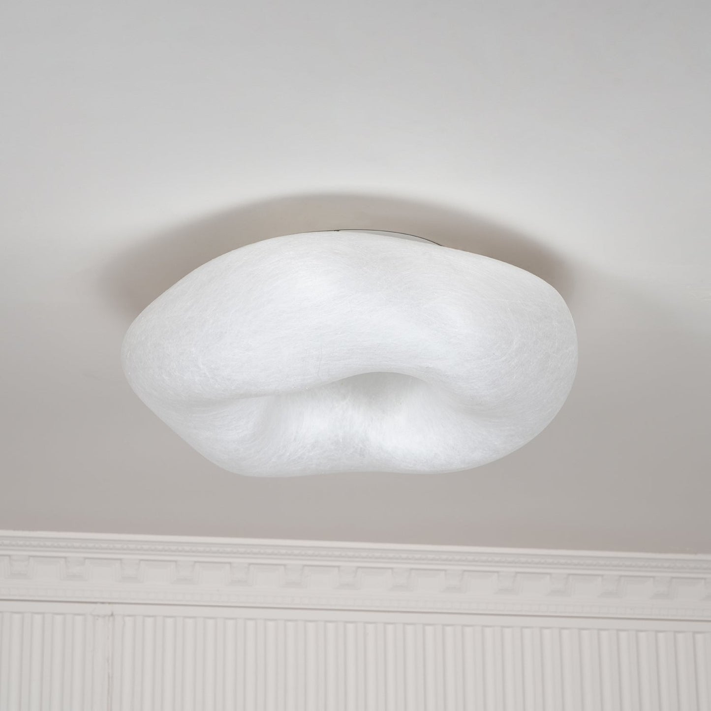 Yunduo Silk Ceiling Lamp ? 19.7″ x H 7″ / Dia 50cm x H 18cm (Power ~20W) / White / Warm Light Ceiling lamp