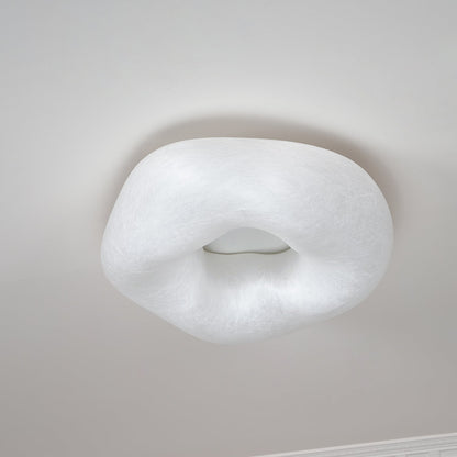 Yunduo Silk Ceiling Lamp ? 19.7″ x H 7″ / Dia 50cm x H 18cm (Power ~20W) / White / Warm Light Ceiling lamp