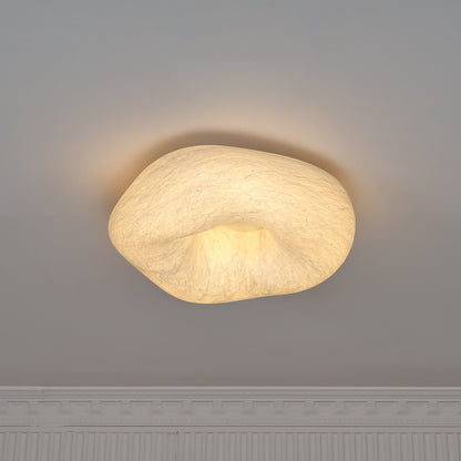 Yunduo Silk Ceiling Lamp ? 19.7″ x H 7″ / Dia 50cm x H 18cm (Power ~20W) / White / Warm Light Ceiling lamp