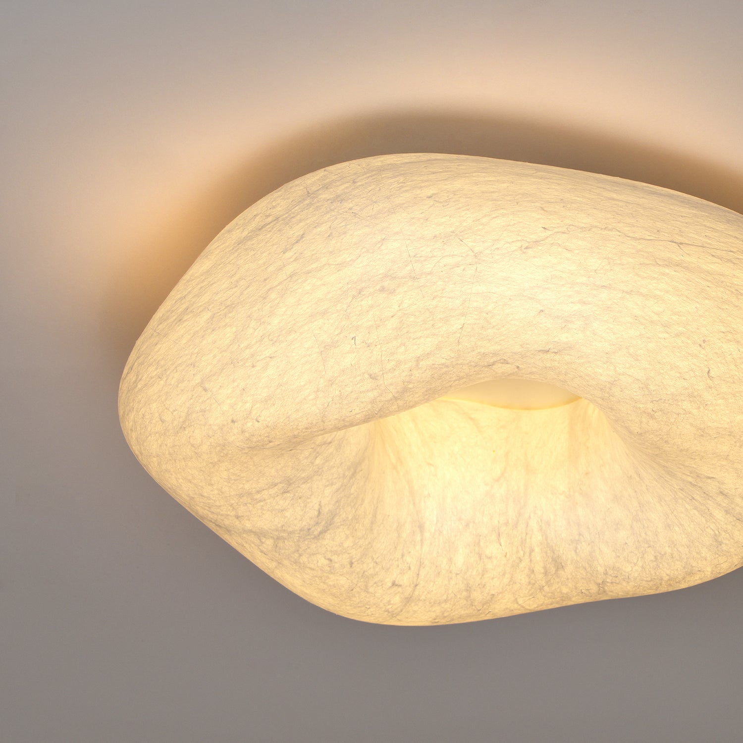 Yunduo Silk Ceiling Lamp ? 19.7″ x H 7″ / Dia 50cm x H 18cm (Power ~20W) / White / Warm Light Ceiling lamp