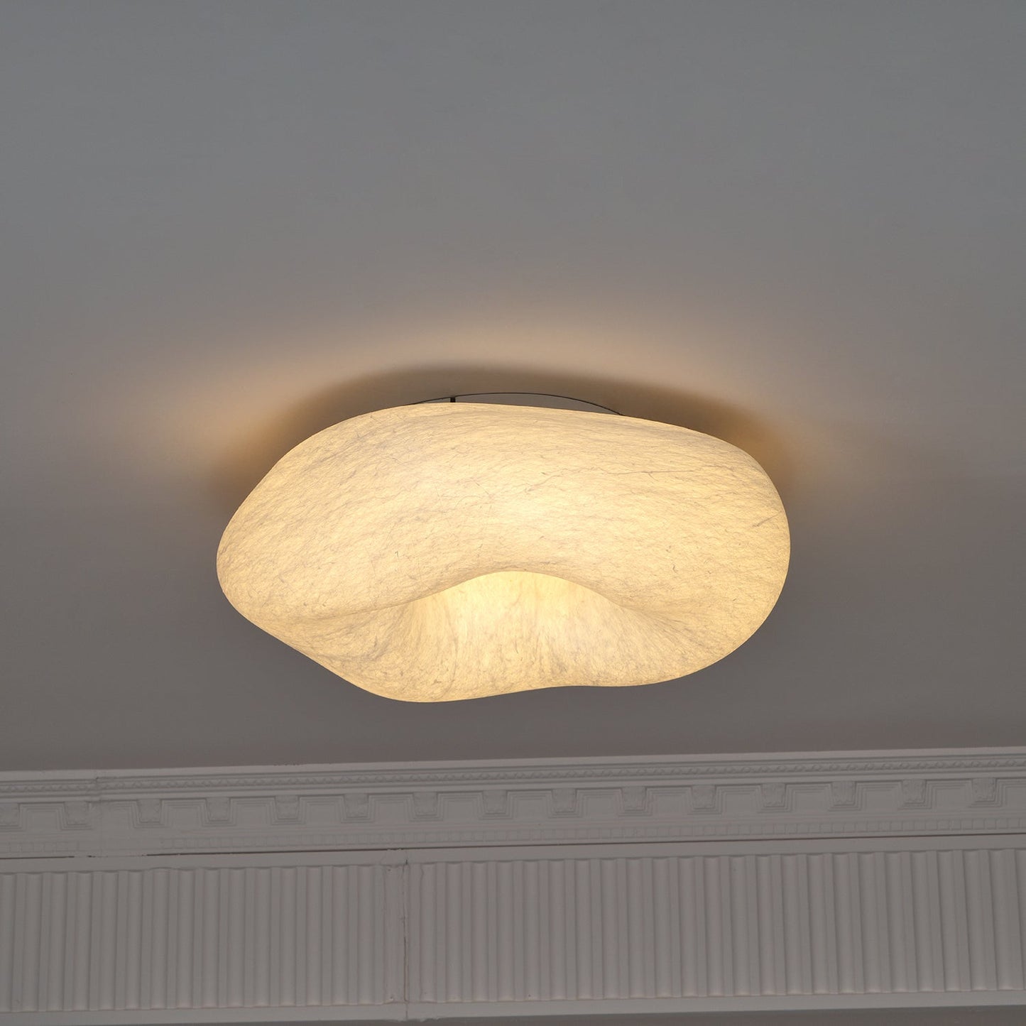 Yunduo Silk Ceiling Lamp ? 19.7″ x H 7″ / Dia 50cm x H 18cm (Power ~20W) / White / Warm Light Ceiling lamp