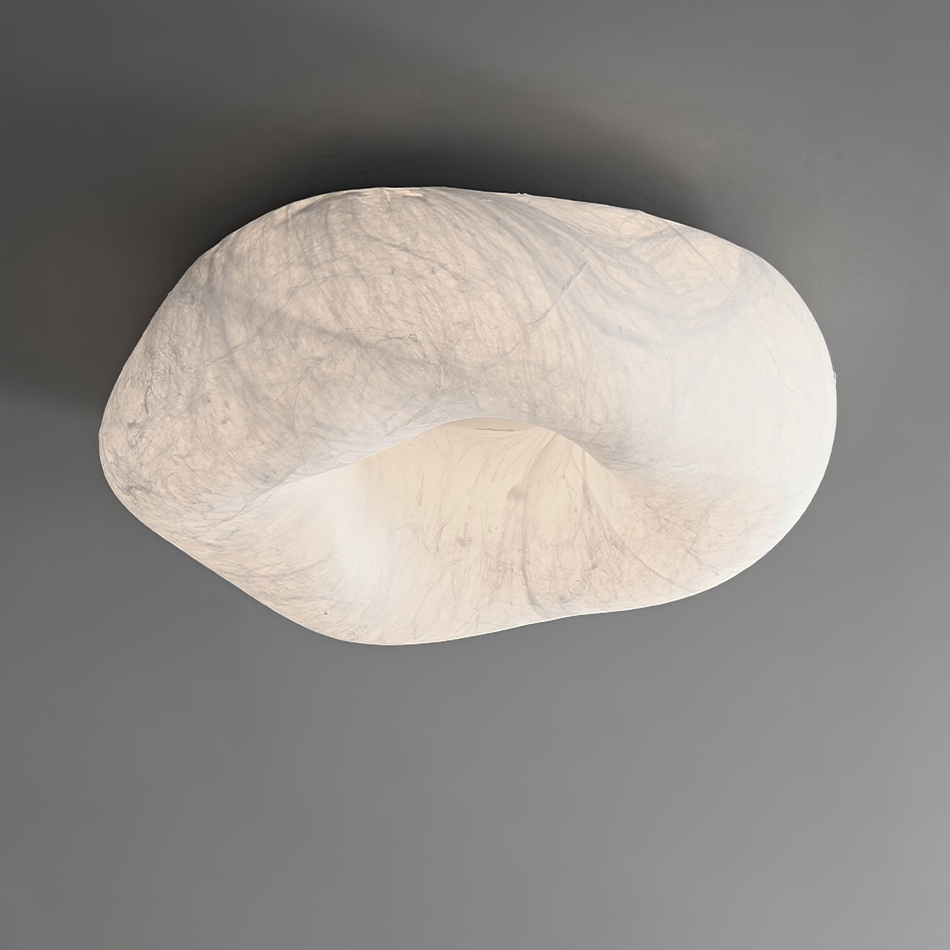 Yunduo Silk Ceiling Lamp ? 19.7″ x H 7″ / Dia 50cm x H 18cm (Power ~20W) / White / Warm Light Ceiling lamp