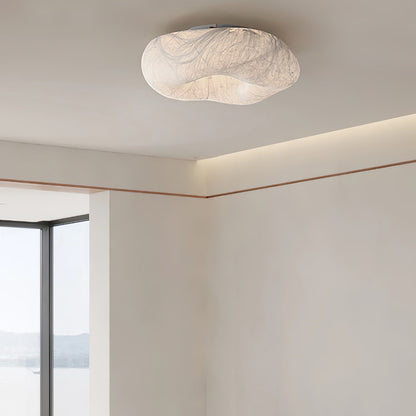 Yunduo Silk Ceiling Lamp ? 19.7″ x H 7″ / Dia 50cm x H 18cm (Power ~20W) / White / Warm Light Ceiling lamp