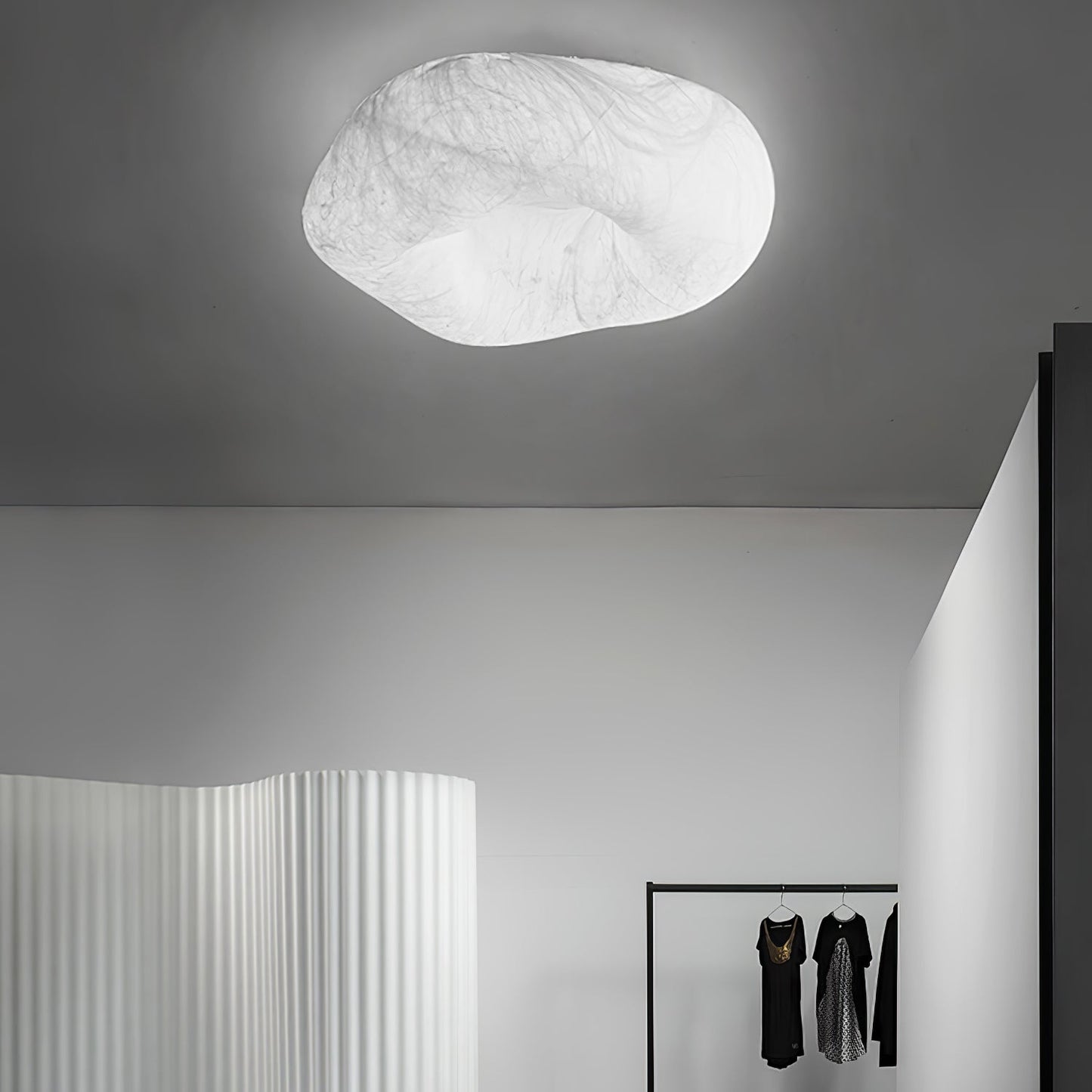 Yunduo Silk Ceiling Lamp ? 19.7″ x H 7″ / Dia 50cm x H 18cm (Power ~20W) / White / Warm Light Ceiling lamp