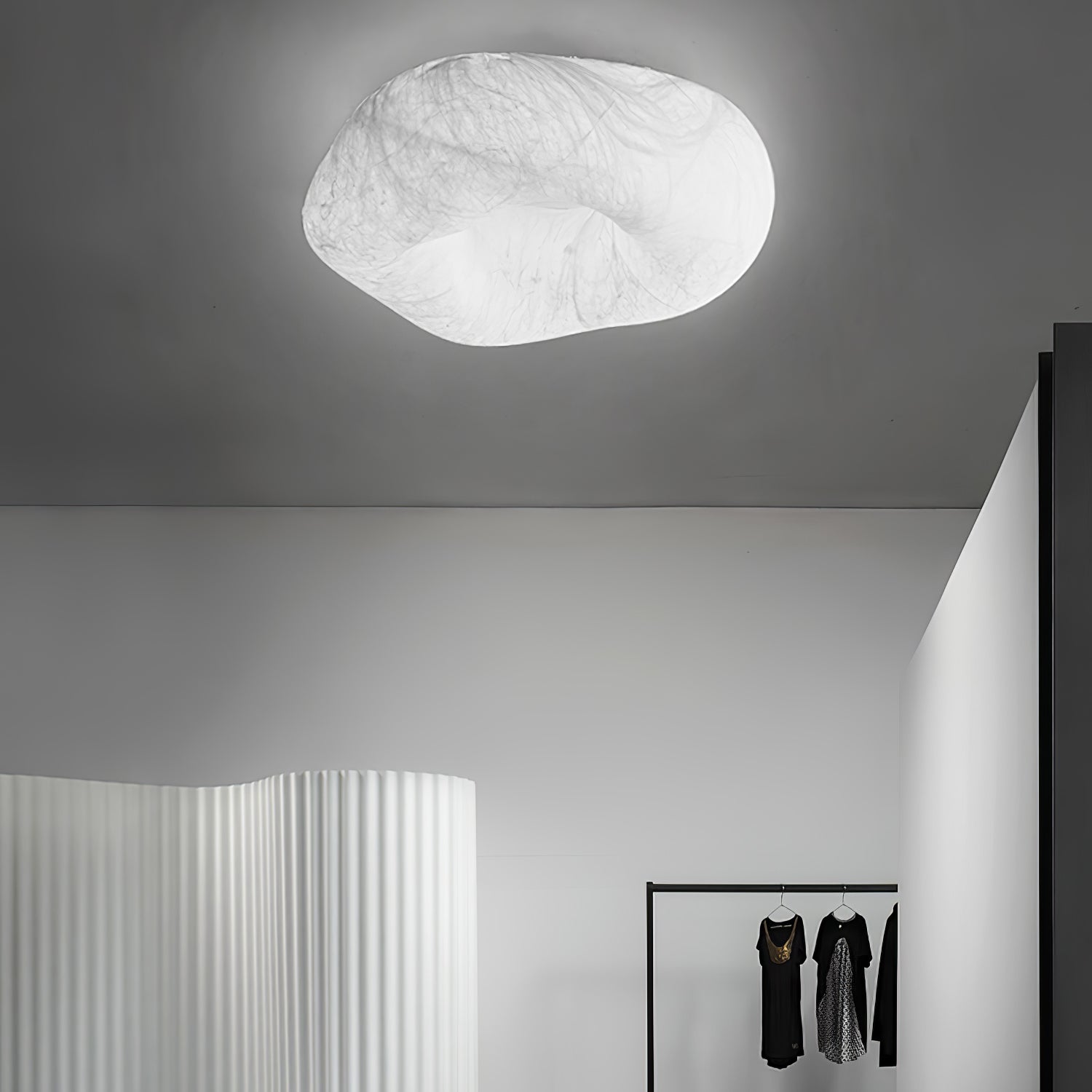 Yunduo Silk Ceiling Lamp ? 19.7″ x H 7″ / Dia 50cm x H 18cm (Power ~20W) / White / Warm Light Ceiling lamp