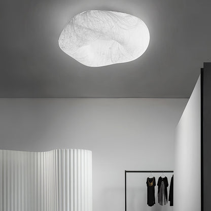 Yunduo Silk Ceiling Lamp Dia 19.7″ x H 7″ / Dia 50cm x H 18cm (Power ~20W) / White / Warm Light Ceiling lamp