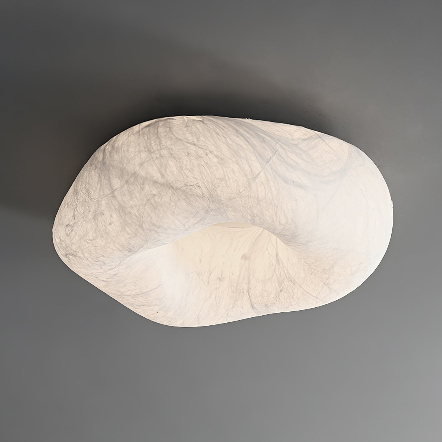Yunduo Silk Ceiling Lamp ? 19.7″ x H 7″ / Dia 50cm x H 18cm (Power ~20W) / White / Warm Light Ceiling lamp