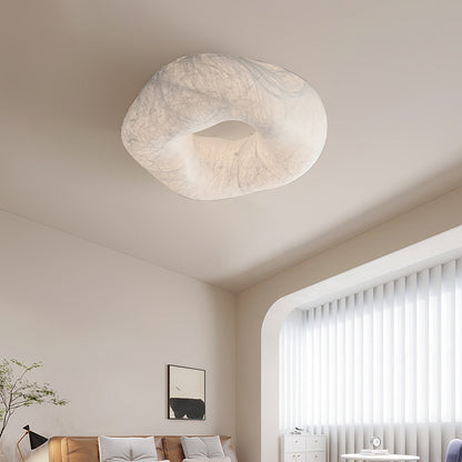 Yunduo Silk Ceiling Lamp ? 19.7″ x H 7″ / Dia 50cm x H 18cm (Power ~20W) / White / Warm Light Ceiling lamp