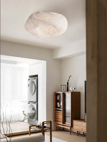 Yunduo Silk Ceiling Lamp ? 19.7″ x H 7″ / Dia 50cm x H 18cm (Power ~20W) / White / Warm Light Ceiling lamp