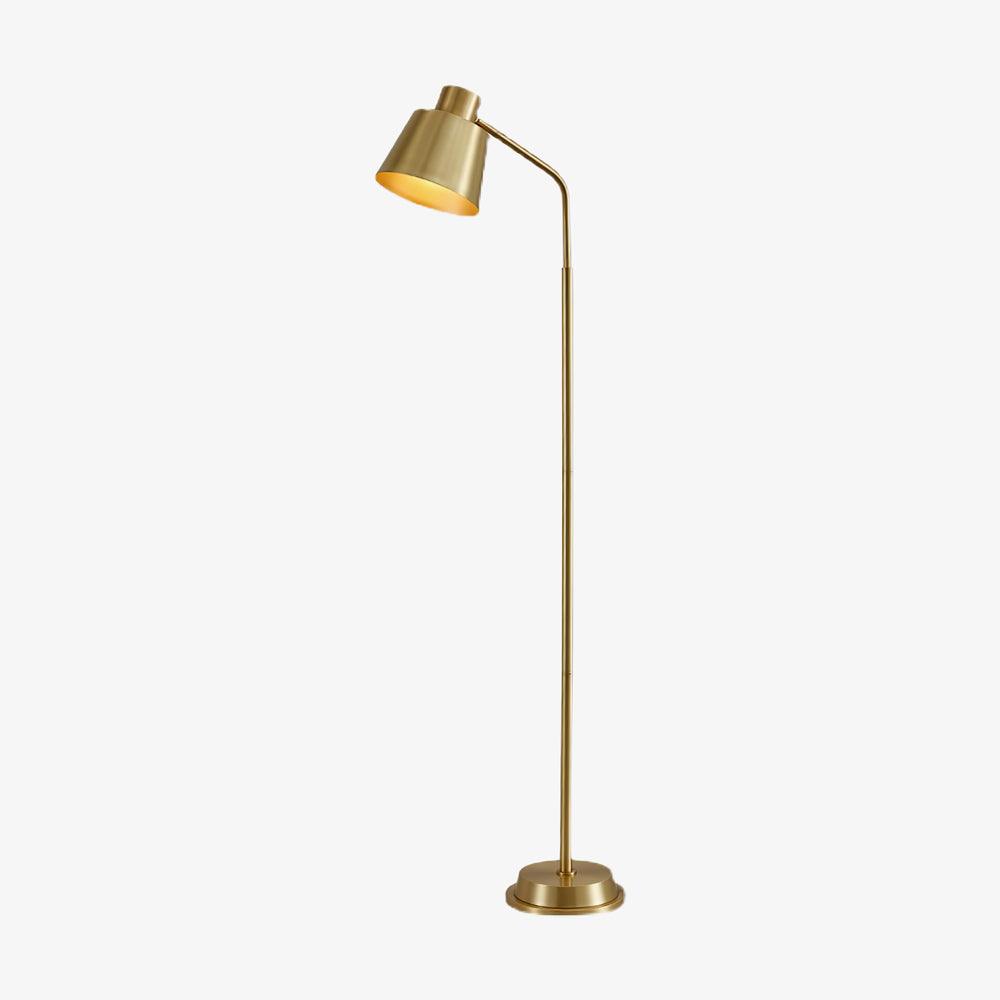 Zeid Floor Lamp W 9.4″ x H 61″ / W 24cm x H 155cm / Gold / US Plug Floor lamp