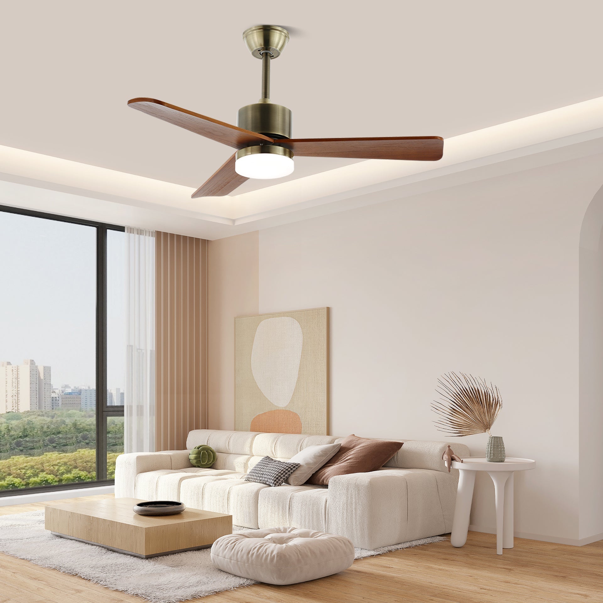 Zephyr Wooden 42’’/52’’ Ceiling Fan Light Ceiling fan light
