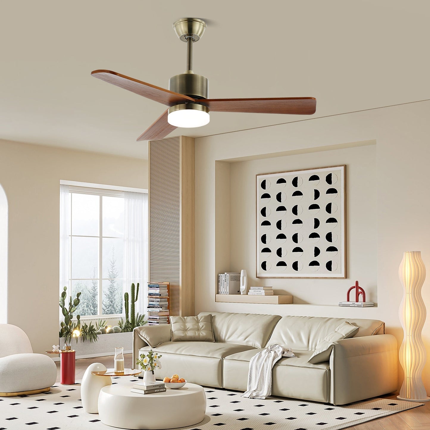 Zephyr Wooden 42’’/52’’ Ceiling Fan Light Ceiling fan light