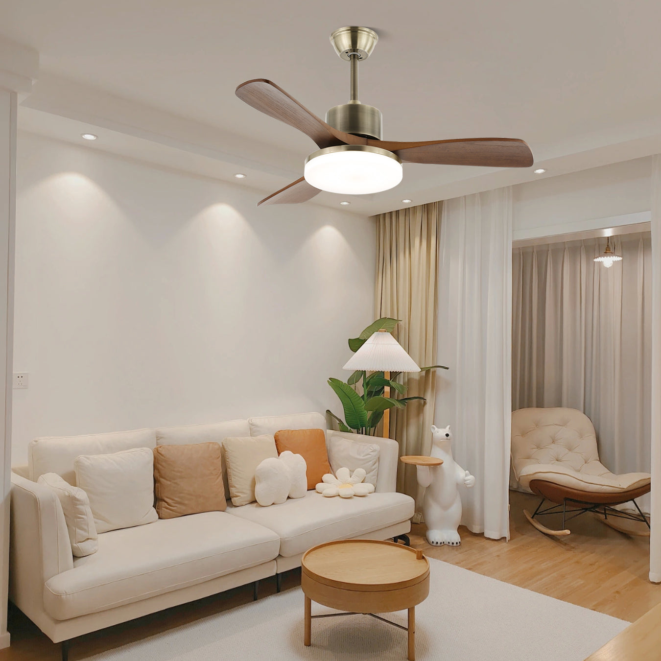 Zephyr Wooden 42’’/52’’ Ceiling Fan Light Ceiling fan light