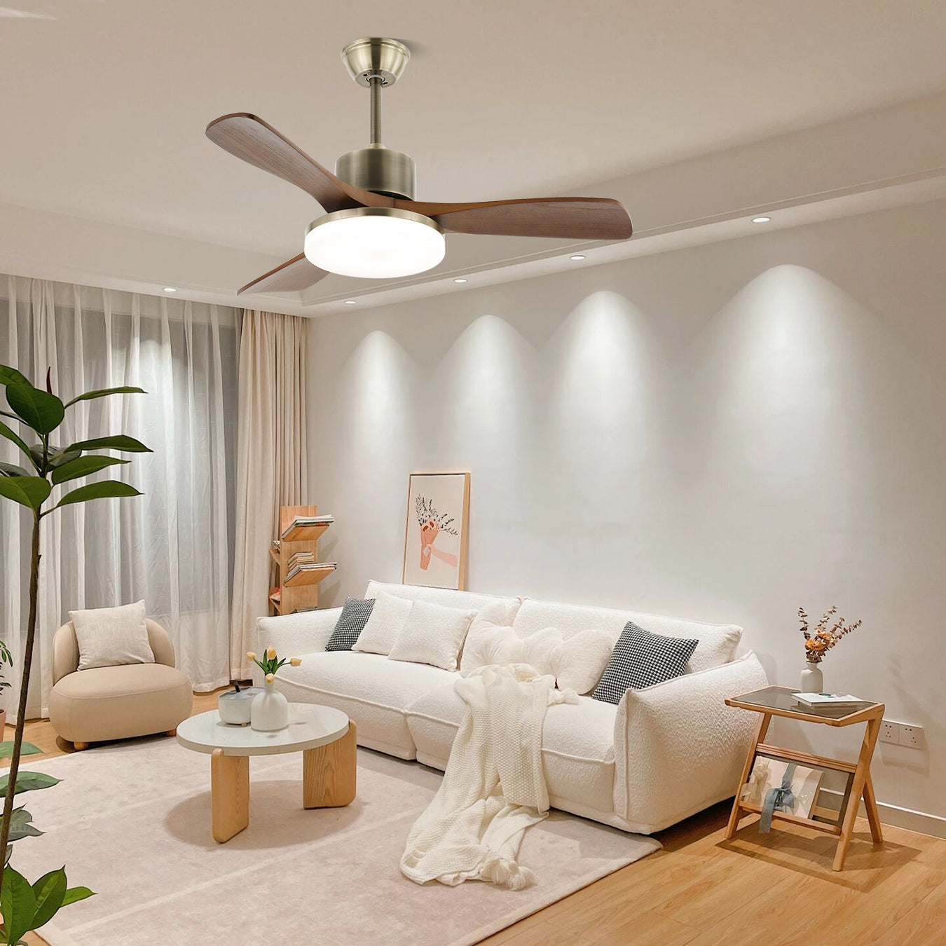 Zephyr Wooden 42’’/52’’ Ceiling Fan Light Ceiling fan light