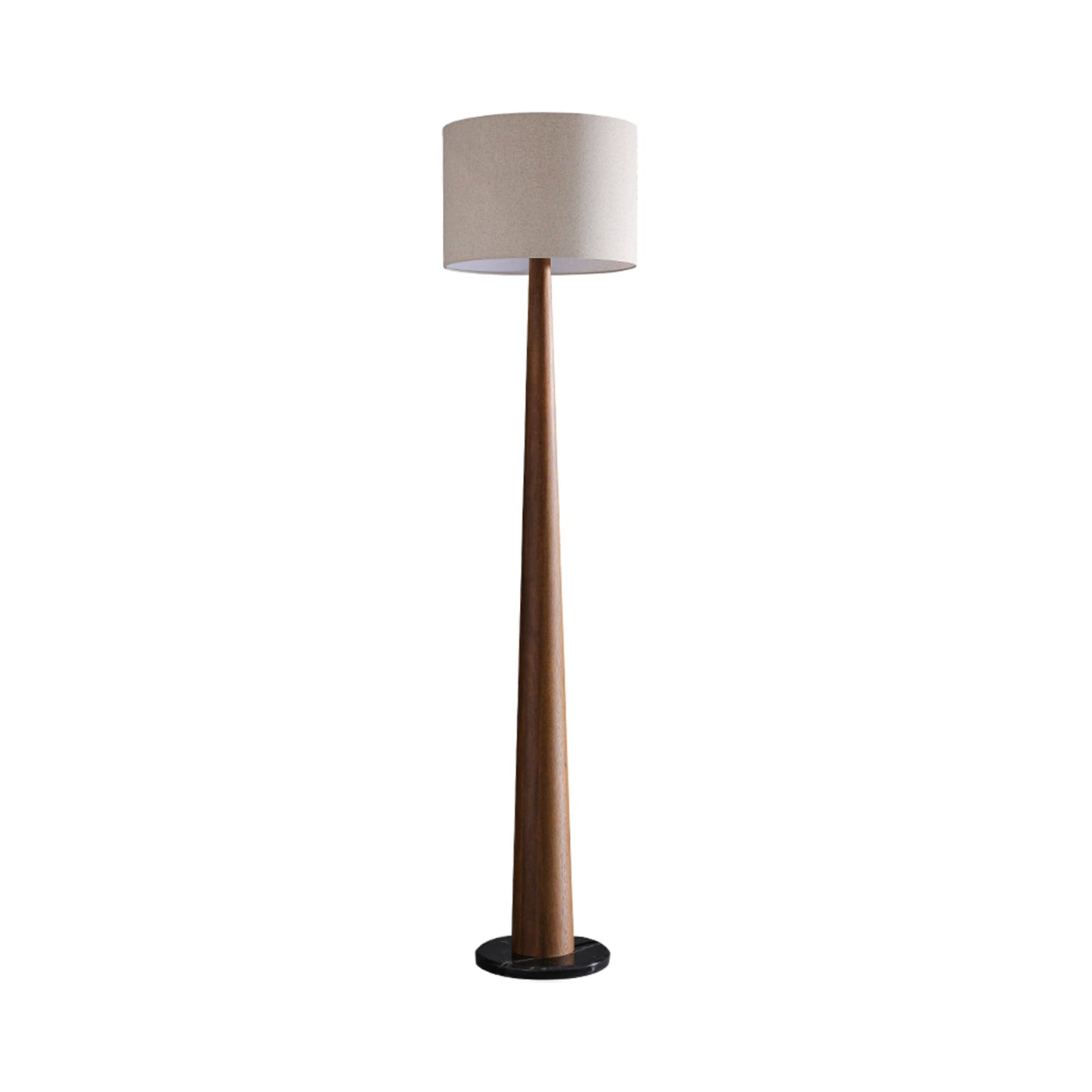 Zhanming Floor Lamp Dia 19.7″ x H 84.6″ / Walnut Color / US Plug Floor lamp