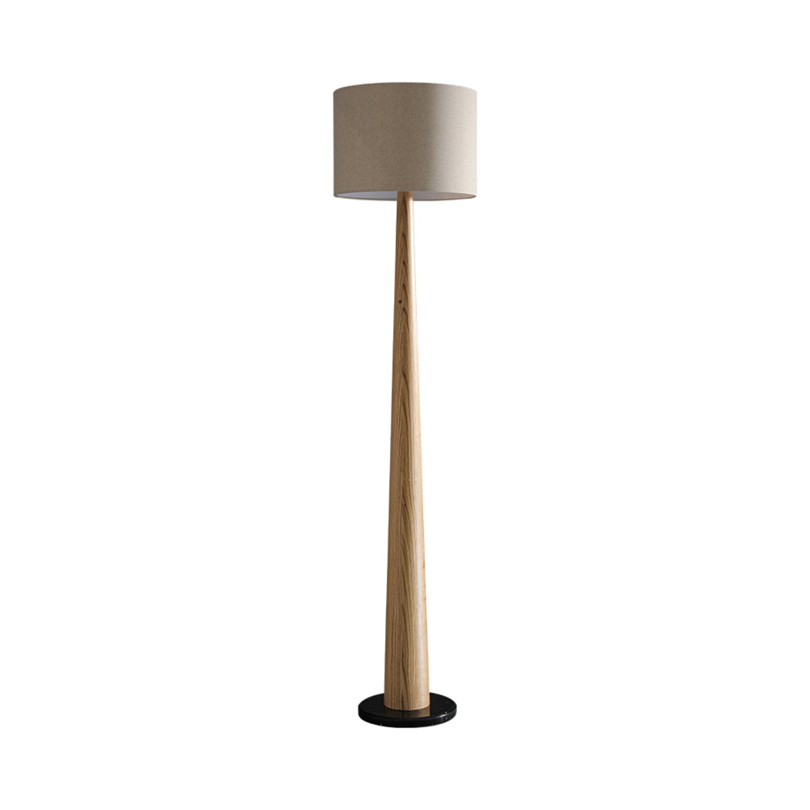 Zhanming Floor Lamp Dia 19.7″ x H 84.6″ / Wood Color / US Plug Floor lamp