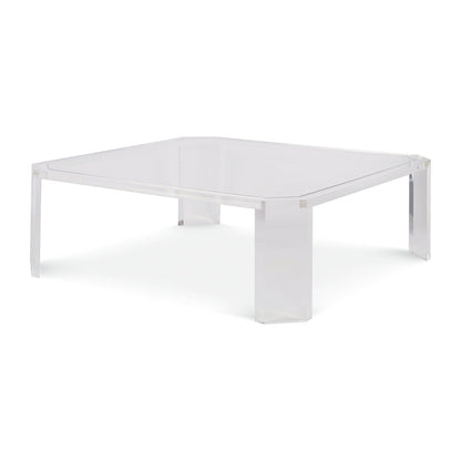 Century Furniture Phoenix Coffee Table with Glass Top - TF