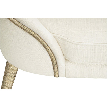 Jonathan Charles Shoal Linen & Grass Cloth Side Chair (500429-SC-C005-F058) - Set of 2